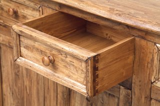 Credenza Country in legno massello di tiglio finit