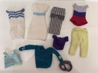 Ropa tejida para Barbie