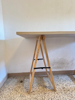Escritorio 120x60cm madera y metal