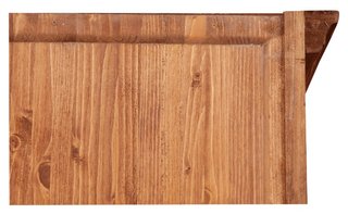 Vetrina Country in legno massello di tiglio con fi