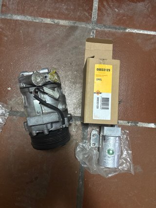 Compresor AC y Filtro Deshidratador Opel Astra G