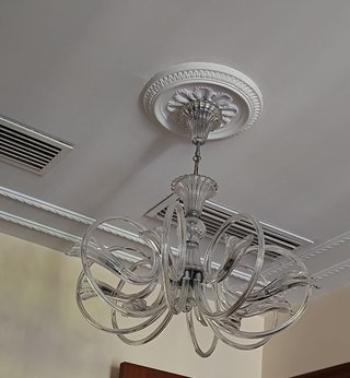 Lámpara de cristal de Bohemia para salón