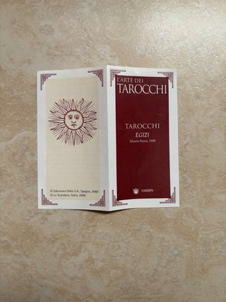 Lotto 2 Mazzi Tarocchi Egiziani