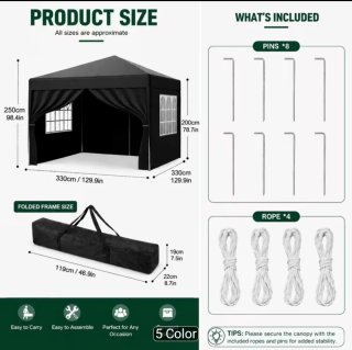 Carpa Plegable 3x3m Gazebo
