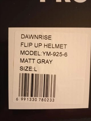 Casco integral gris Dawnrise Talla L