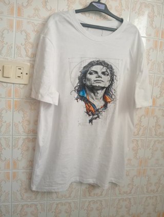 Camiseta Michael Jackson Blanca