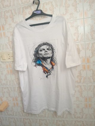 Camiseta Michael Jackson Blanca