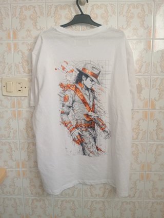 Camiseta Michael Jackson Blanca
