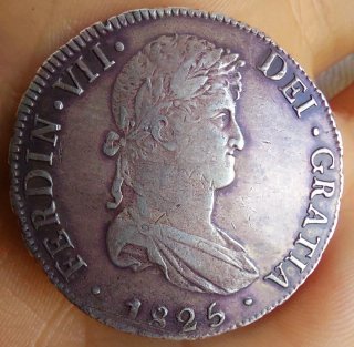 FERNANDO VII 8 REALES 1825 POTOSÍ