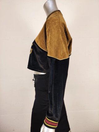 Felpa corta Gaëlle Paris logo oro