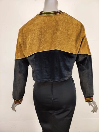 Felpa corta Gaëlle Paris logo oro