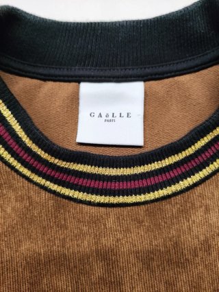 Felpa corta Gaëlle Paris logo oro