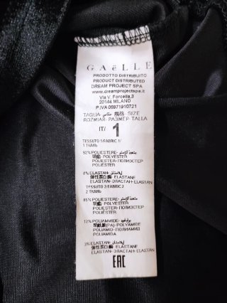 Felpa corta Gaëlle Paris logo oro