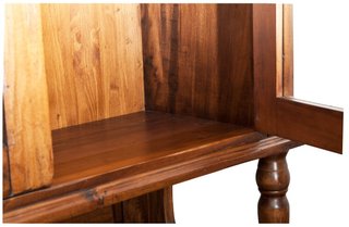 Vetrina credenza in legno massello di tiglio finit