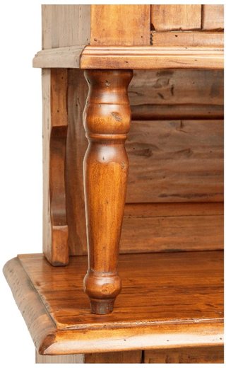 Vetrina credenza in legno massello di tiglio finit