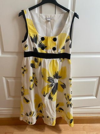 Vestido Mango flores amarillas