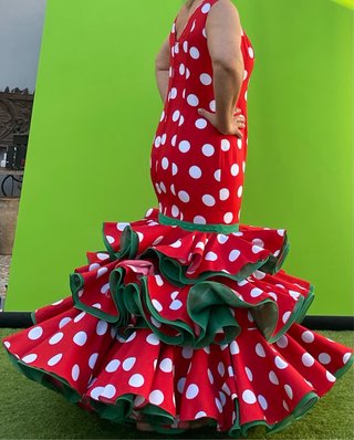 Traje de flamenca talla 40-42 elastico