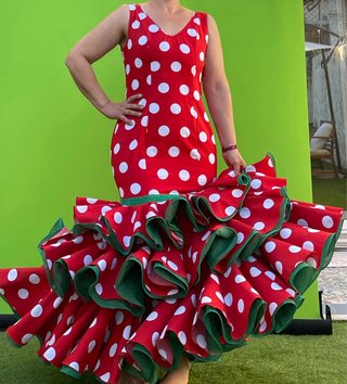 Traje de flamenca talla 40-42 elastico