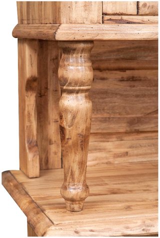 Vetrina credenza in legno massello di tiglio finit