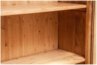 Vetrina credenza in legno massello di tiglio finit