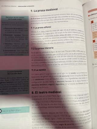 Lengua castellana y literatura 1, Le Bachillerato