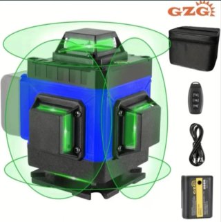 Nivel Láser GZG 360° Verde 16 líneas.