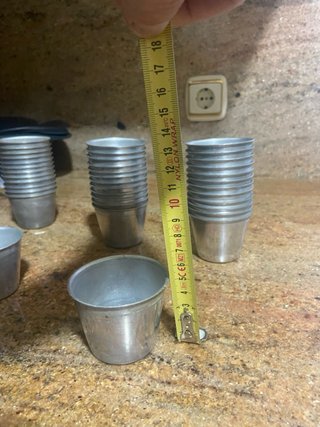 40 Vasos de Aluminio para Licores