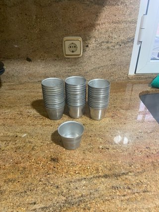 40 Vasos de Aluminio para Licores