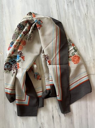 Pañuelo vintage Jacqmar estampado floral