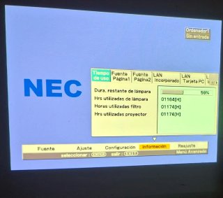 Proyector NEC excelente estado