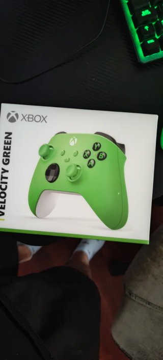 Mando Xbox Velocity Green Nuevo