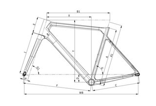 Cuadro Bianchi Sprint T. 53