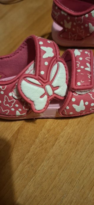 Sandali bimba n. 20 rosa farfalle