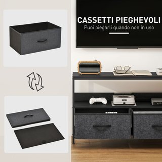 Mueble para TV de 47" con cajones plegables de tel