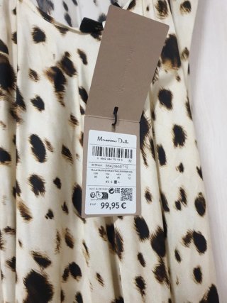 Vestido Massimo Dutti estampado
