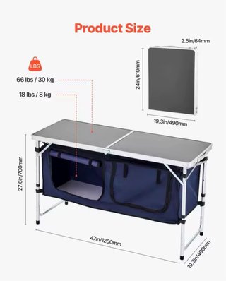 Armario Cocina Camping Plegable