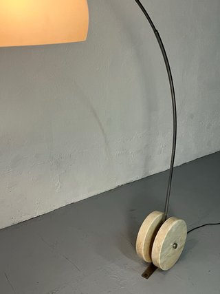 Lámpara arco mármol vintage, Años 80
