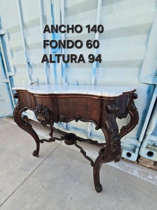 ANTIGUA CONSOLA ISABELINA CAOBA ☎️683469031☎️