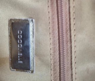 Borsetta in pelle platino Coccinelle