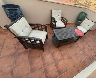Conjunto Muebles Terraza Madera