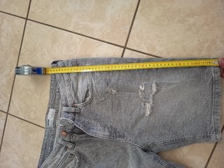 Bershka Jeans Shorts Grey Size 42