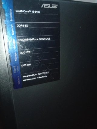 Ordenador Sobremesa Asus Negro
