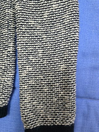 Chaqueta tejida M con flecos