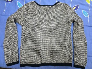 Chaqueta tejida M con flecos