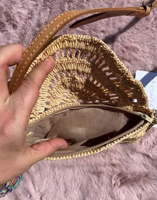 Mini borsa a tracolla intrecciata