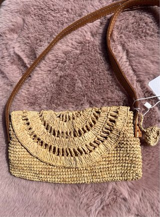 Mini borsa a tracolla intrecciata