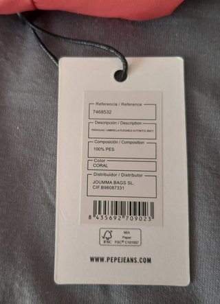 Paraguas Automatico Pepe Jeans Mod Luma y Macy