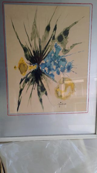 GIBOR (Giorgio Borrini) BOUQUET di fiori anni '70