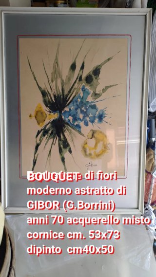 GIBOR (Giorgio Borrini) BOUQUET di fiori anni '70