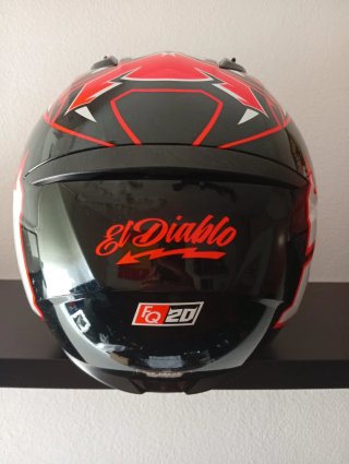 Casco Moto HJC El Diablo Negro